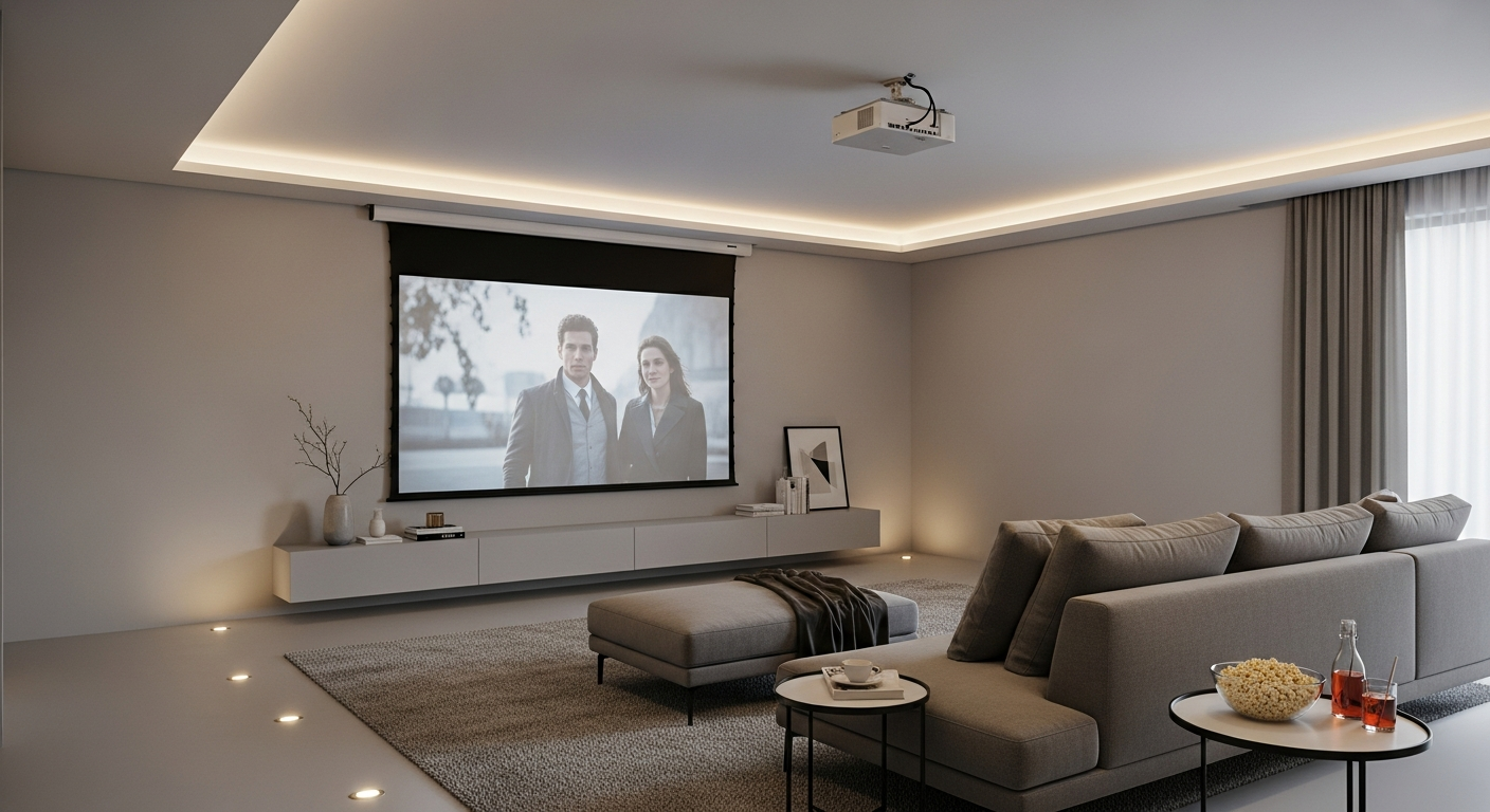 Projector In Room Solution AV | Projector Screens in Mumbai – Motorized & 4K Screens